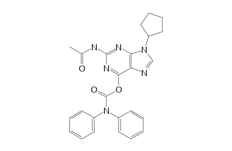 2-ACETAMIDO-9-(CYCLOPENTYL)-9H-PURIN-6-YL-DIPHENYLCARBAMATE