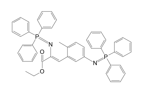 (Z)-3-[2-methyl-5-(triphenylphosphoranylideneamino)phenyl]-2-(triphenylphosphoranylideneamino)-2-propenoic acid ethyl ester