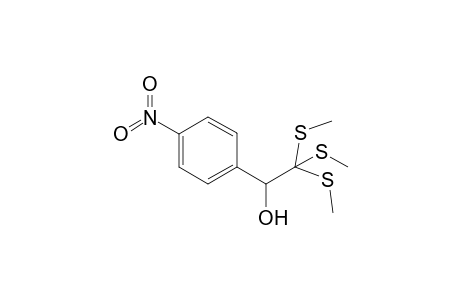 2,2,2-tris(methylsulfanyl)-1-(4-nitrophenyl)ethanol