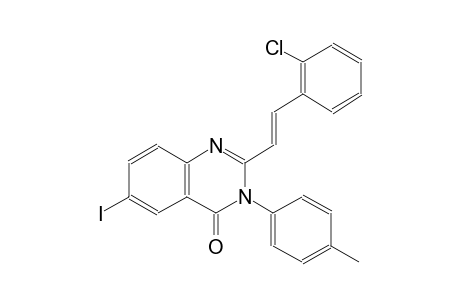 2-[(E)-2-(2-chlorophenyl)ethenyl]-6-iodo-3-(4-methylphenyl)-4(3H)-quinazolinone