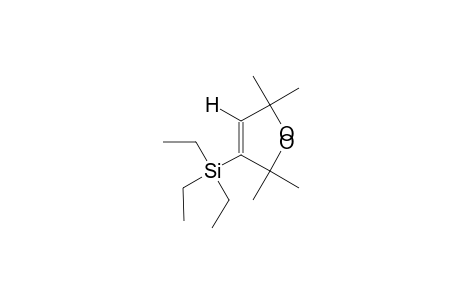 E-2,5-DIHYDROXY-2,5-DIMETHYL-3-TRIETHYLSILYL-3-HEXENE