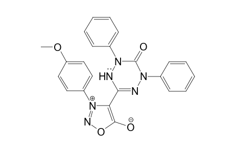 6-[3-(4-Methoxyphenyl)sydnon-4-yl]-2,4-diphenyl-3,4-dihydro-3-oxo-1,2,4,5-tetrazin-1(2H)-yl radical