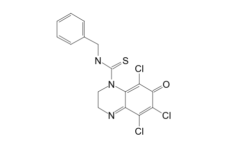 5,6,8-TRICHLORO-7-OXO-3,7-DIHYDRO-2H-QUINOXALINE-1-CARBOTHIOIC-ACID-BENZYL-AMIDE