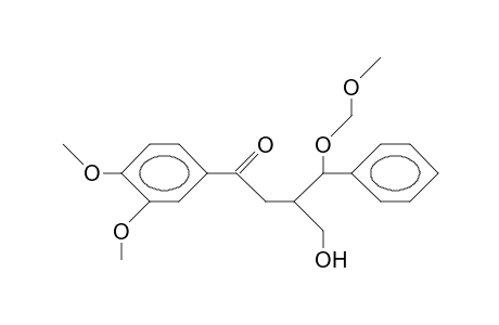 2-Hydroxymethyl-3-methoxymethoxy-3-phenyl-propyl 3,4-dimethoxy-phenyl ketone