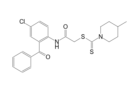 2-(2-benzoyl-4-chloroanilino)-2-oxoethyl 4-methyl-1-piperidinecarbodithioate