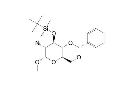 METHYL-2-AMINO-3-TERT.-BUTYLDIMETHYLSILYLOXY-4,6-O-BENZYLIDENE-2-DEOXY-ALPHA-D-GLUCOPYRANOSIDE