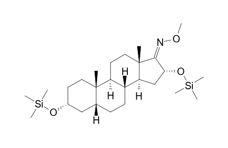 Bistrimethylsilyl 3.alpha.,16.alpha.-dihydroxy-5.beta.-androstane-17-one methoxime