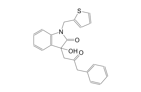 2H-indol-2-one, 1,3-dihydro-3-hydroxy-3-(2-oxo-3-phenylpropyl)-1-(2-thienylmethyl)-