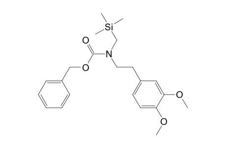 (phenylmethyl) N-[2-(3,4-dimethoxyphenyl)ethyl]-N-(trimethylsilylmethyl)carbamate
