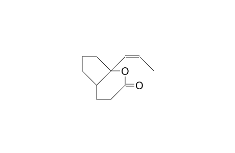 1-(1(Z)-Propenyl)-2-oxa-bicyclo(4.3.0)nonan-3-one
