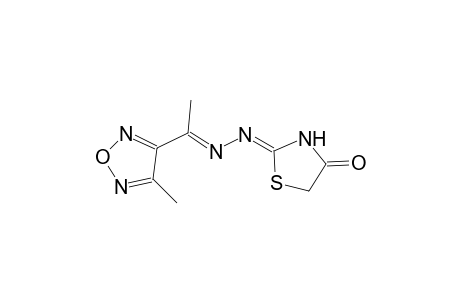 (2Z)-1,3-Thiazolidine-2,4-dione 2-([(E)-1-(4-methyl-1,2,5-oxadiazol-3-yl)ethylidene]hydrazone)