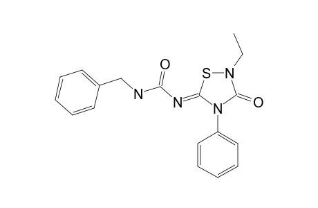 5-BENZYLCARBAMOYLIMINO-2-ETHYL-4-PHENYL-1,2,4-THIADIAZOLIDIN-3-ONE