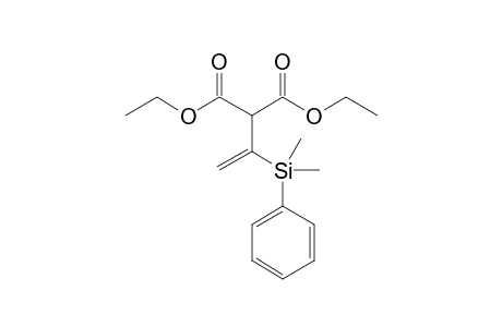 Diethyl 2-[(dimethylphenylsilyl)vinyl]-malonate