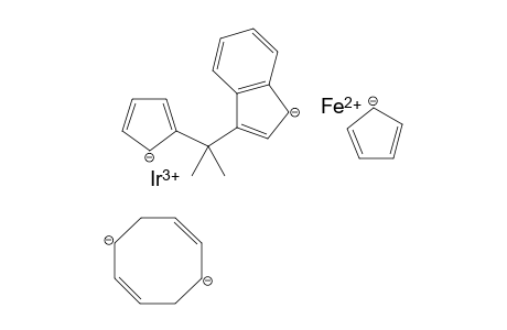iridium(III) iron(II) (2Z,6Z)-cycloocta-2,6-diene-1,5-diide 3-(2-(cyclopenta-3,5-dien-2-ide-1-yl)propan-2-yl)-1H-inden-1-ide cyclopenta-2,4-dien-1-ide