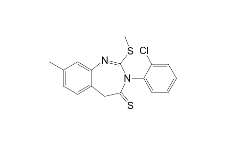 3-(2-Chlorophenyl)-8-methyl-2-methylsulfanyl-3H-4,5-dihydro-1,3-benzodiazepine-4-thione