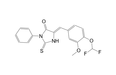 (5Z)-5-[4-(difluoromethoxy)-3-methoxybenzylidene]-3-phenyl-2-thioxo-4-imidazolidinone