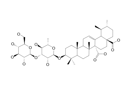 RUBELLOSIDE_B;QUINOVIC_ACID-3-BETA-O-BETA-D-GLUCOPYRANOSYL-(1->3)-BETA-D-FUCOPYRANOSIDE