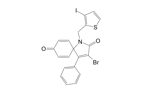 3-Bromo-1-((3-iodothiophen-2-yl)methyl)-4-phenyl-1-azaspiro[4.5]deca-3,6,9-triene-2,8-dione