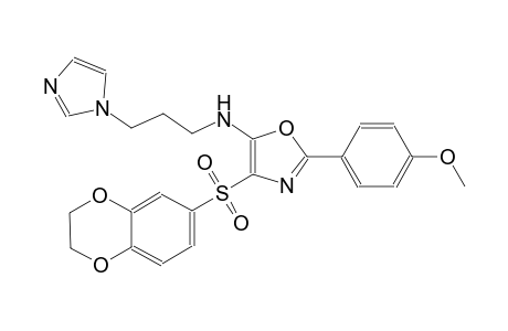 5-oxazolamine, 4-[(2,3-dihydro-1,4-benzodioxin-6-yl)sulfonyl]-N-[3-(1H-imidazol-1-yl)propyl]-2-(4-methoxyphenyl)-