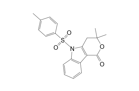 Pyrano[4,3-b]indol-1(3H)-one, 4,5-dihydro-3,3-dimethyl-5-[(4-methylphenyl)sulfonyl]-