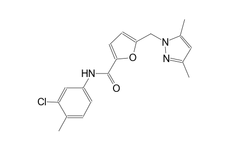 N-(3-chloro-4-methylphenyl)-5-[(3,5-dimethyl-1H-pyrazol-1-yl)methyl]-2-furamide