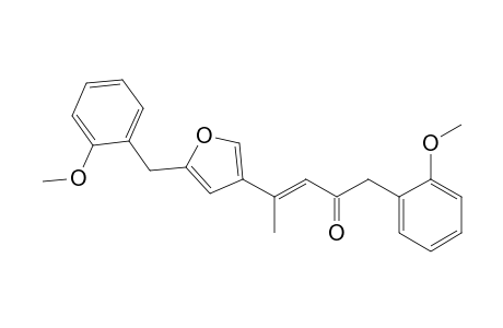 4-[5-(2-Methoxybenzyl)furan-3-yl]-1-(2-methoxyphenyl)pent-3-en-2-one