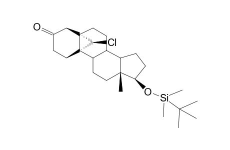 17B-TERT-BUTYLDIMETHYLSILOXY-19(S)-CHLORO-5A,19A-CYCLOANDROSTAN-3-ONE