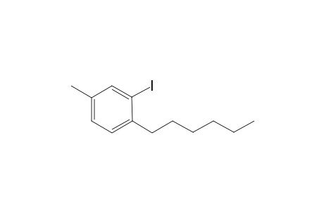 1-Hexyl-2-iodo-4-methylbenzene