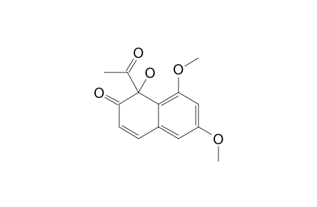1-ACETYL-1-HYDROXY-6,8-DIMETHOXYNAPHTHALEN-2(1H)-ONE