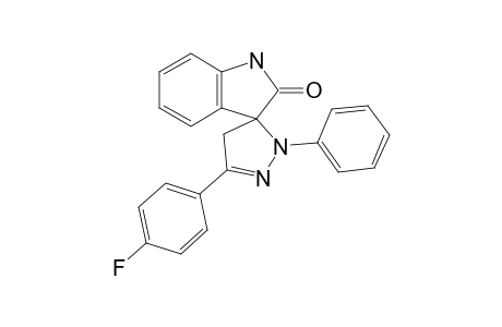 2',4'-Dihydro-5'-(4-fluorophenyl)-2'-phenylspiro[3H-indole-3,3'-[3H]pyrazol]-2(1H)-one