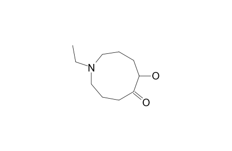 N-Ethyl-1-azacyclononanol-5-one-6;1-ethyloctahydro-6-hydroxy-5H-azonin-5-one