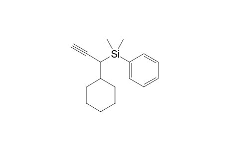 1-cyclohexylprop-2-ynyl-dimethyl-phenyl-silane