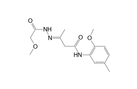 (3E)-3-[(Methoxyacetyl)hydrazono]-N-(2-methoxy-5-methylphenyl)butanamide