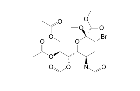 METHYL-(METHYL-5-ACETAMIDO-7,8,9-TRI-O-ACETYL-3-BROMO-3,4,5-TRIDEOXY-D-GLYCERO-BETA-D-GALACTO-NON-2-ULOPYRANOSID)-ONATE