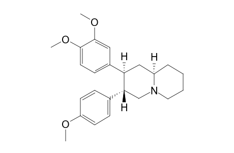 (2S,3S,9aR)-2-(3,4-dimethoxyphenyl)-3-(4-methoxyphenyl)-2,3,4,6,7,8,9,9a-octahydro-1H-quinolizine