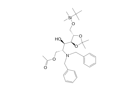 (2R,3R,4S,5S)-1-Acetoxy-6-[(tert-Butyldimethylsilyl)oxy]-2-(dibenzylamino)-4,5-(isopropylidenedioxy)hexane-3-ol