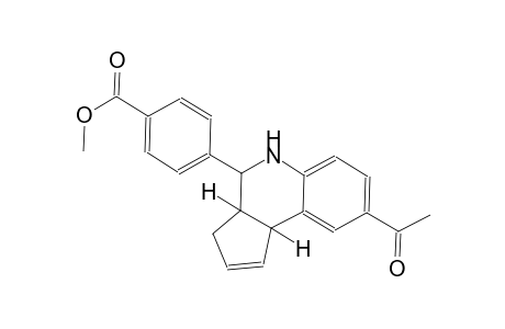 benzoic acid, 4-[(3aS,4R,9bR)-8-acetyl-3a,4,5,9b-tetrahydro-3H-cyclopenta[c]quinolin-4-yl]-, methyl ester