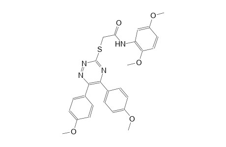 acetamide, 2-[[5,6-bis(4-methoxyphenyl)-1,2,4-triazin-3-yl]thio]-N-(2,5-dimethoxyphenyl)-