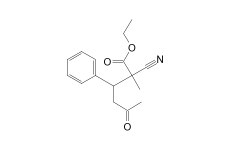 2-cyano-5-oxo-3-phenyl-2-methylhexanoic acid ethyl ester