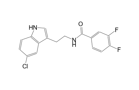 N-[2-(5-chloro-1H-indol-3-yl)ethyl]-3,4-difluorobenzamide