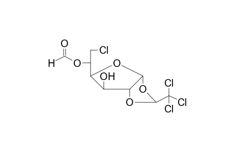6-Chloro-6-deoxy-5-O-formyl-1,2-O-(2,2,2-trichloroethylidene)hexofuranose