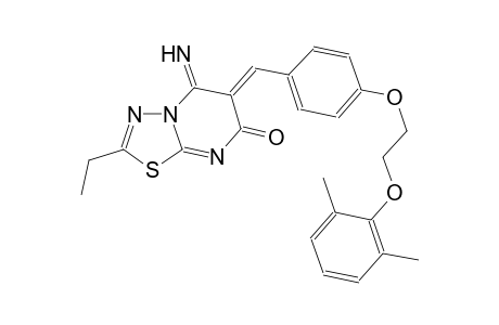 7H-[1,3,4]thiadiazolo[3,2-a]pyrimidin-7-one, 6-[[4-[2-(2,6-dimethylphenoxy)ethoxy]phenyl]methylene]-2-ethyl-5,6-dihydro-5-imino-, (6Z)-