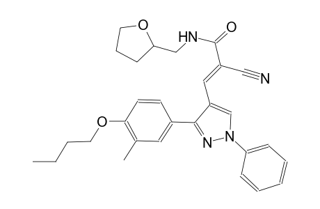 (2E)-3-[3-(4-butoxy-3-methylphenyl)-1-phenyl-1H-pyrazol-4-yl]-2-cyano-N-(tetrahydro-2-furanylmethyl)-2-propenamide