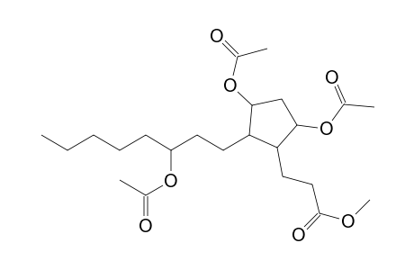 Cyclopentanepropanoic acid, 3,5-bis(acetyloxy)-2-[3-(acetyloxy)octyl]-, methyl ester