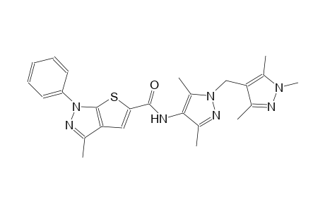 1H-thieno[2,3-c]pyrazole-5-carboxamide, N-[3,5-dimethyl-1-[(1,3,5-trimethyl-1H-pyrazol-4-yl)methyl]-1H-pyrazol-4-yl]-3-methyl-1-phenyl-