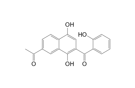 2-Acetyl-7-(o-hydroxybenzoyl)-5,8-dihydroxynaphthalene