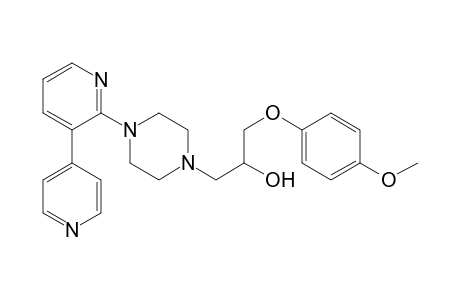 1-(4-Methoxyphenoxy)-3-[4-[3-(4-pyridyl)-2-pyridyl]piperazin-1-yl]propan-2-ol