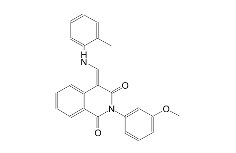 1,3(2H,4H)-isoquinolinedione, 2-(3-methoxyphenyl)-4-[[(2-methylphenyl)amino]methylene]-, (4E)-