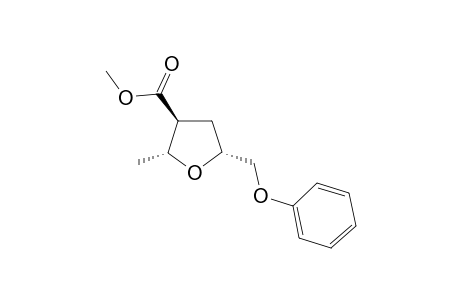 Methyl 2-methyl-5-(phenoxymethyl)-tetrahydrofuran-3-carboxylate