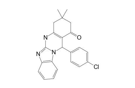 5-(4'-CHLOROPHENYL)-8,8-DIMETHYL-5,8,9,10-TETRAHYDRO-7H-4B,10,11-TRIAZA-BENZO-[B]-FLUOREN-6-ONE